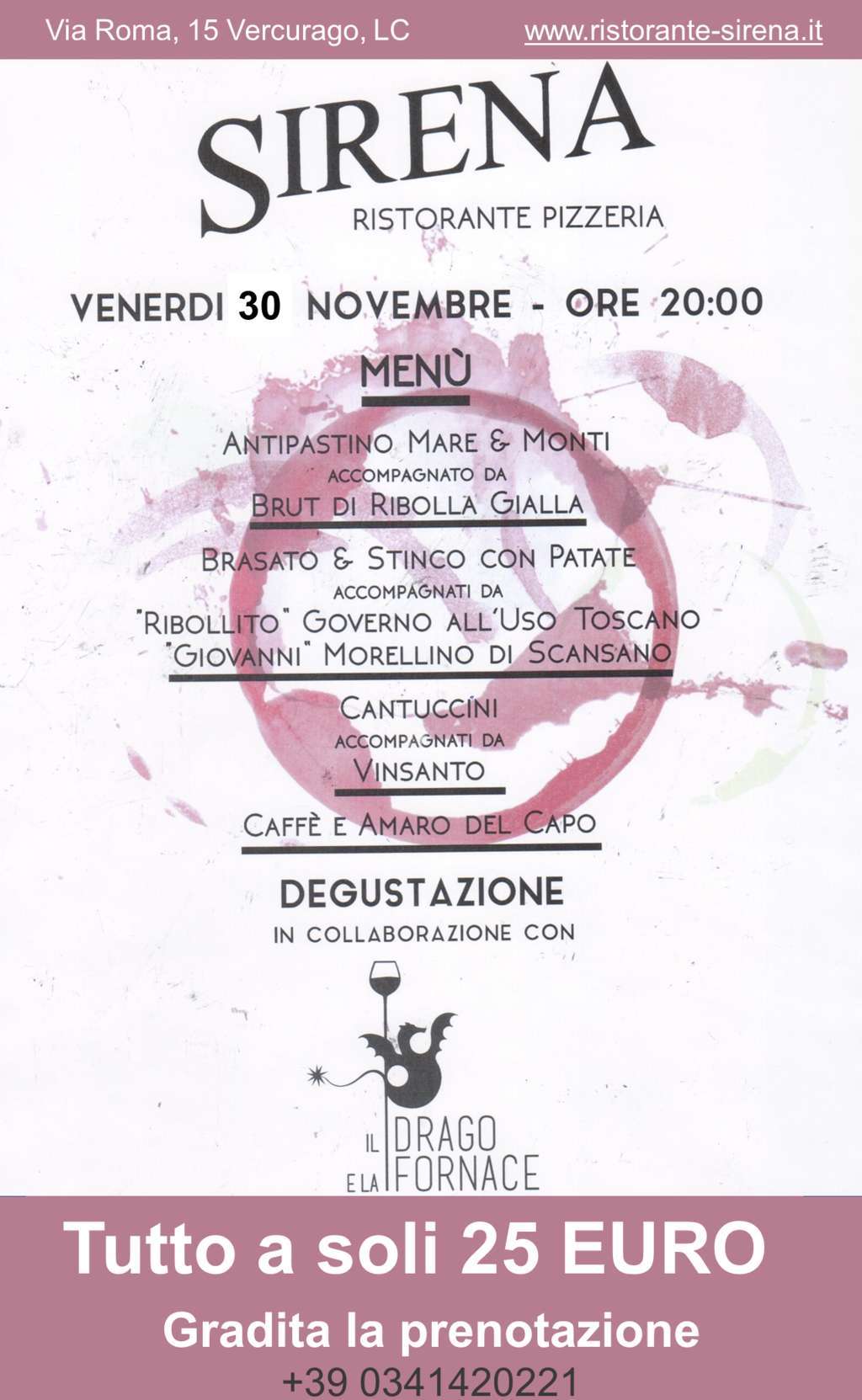 Serata a tema - Ristorante Sirena serata a tema